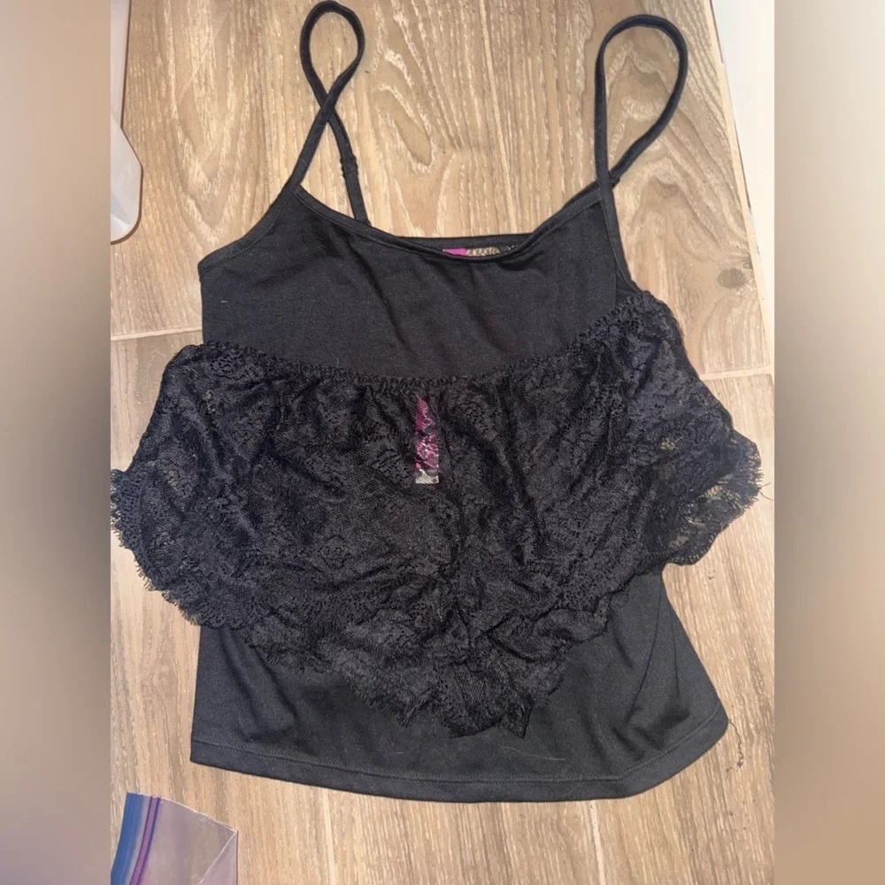 Sexy Adore Me “Rayne”  lace Cami and Short Two Piece set black Small